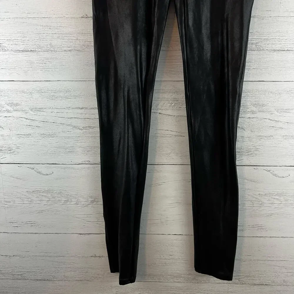 Spanx Faux Leather High Rise Leggings Size S